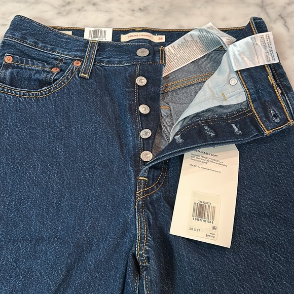 Levi’s Ribcage Straight Ankle Jeans, Sz 28x27, NWT - Picture 3 of 8